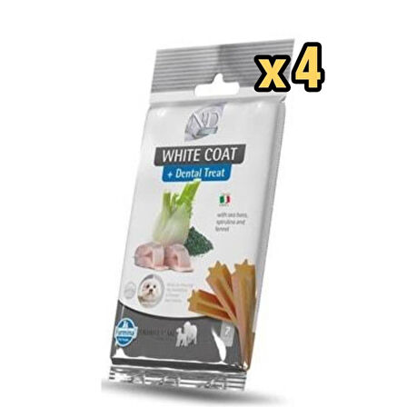 ND Dental Treat White Coat Orta ve Büyük Irk Köpek Ödülü 100 Gr x 4 Adet