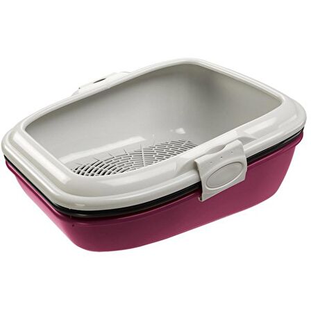 Ferplast Litter Tray Birba Açık Kedi Tuvaleti Lacivert 56 X 43 X 21 Cm