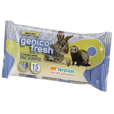 Ferplast Genico Fresh Kemirgen Temizlik Mendili 15'li 13x20 Cm