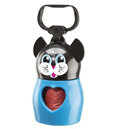 DUDU KÖPEK TASMA ÇÖP POŞETİ / KEDİ DESENLİ