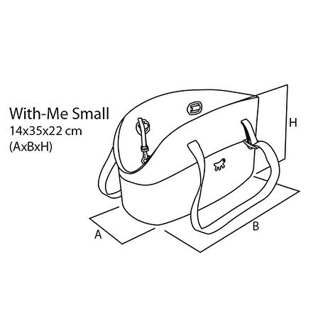 Ferplast With Me Bag Small Kaya Rengi Kedi Köpek Taşıma Çantası Küçük