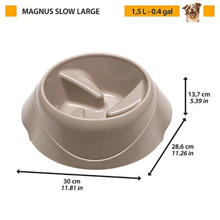 Ferplast Magnus Slow Large Mama ve Su Kabı 1,5 Litre