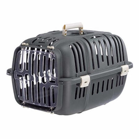 Jet 10 Küçük Irk Köpek ve Kedi Taşıma Çantası Gri 32x47x29 Cm