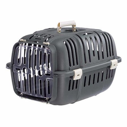 Jet 10 Küçük Irk Köpek ve Kedi Taşıma Çantası Gri 32x47x29 Cm