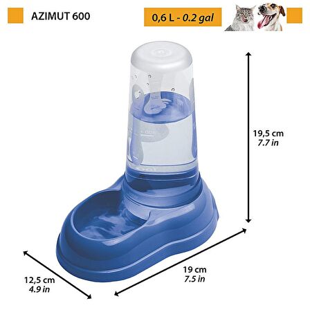 Ferplast Azimut Puppy 600 Hazneli Mama ve Su Kabı