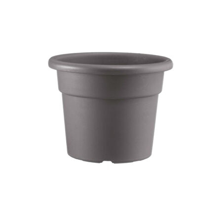 Clındro Boz Kahve Plastik Saksı 30*23cm