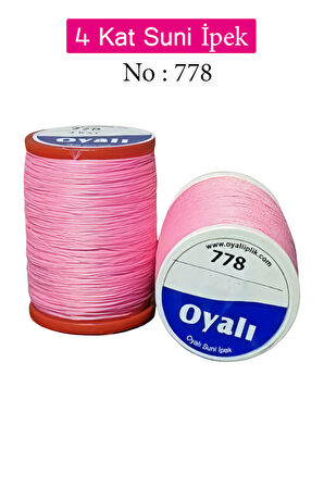 Oyalı 4 Kat Suni İpek İplik İğne Oyası Boncuk İpi Tığ Oyası No:778