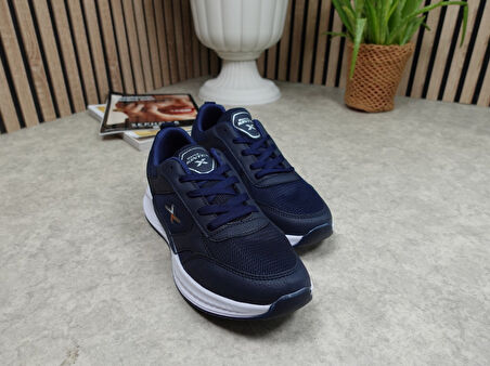 Günlük Fileli Nefes Alabilen Erkek Bağcıklı Kalın Taban Hafif Rahat Yürüyüş Koşu Spor Ayakkabı 8011