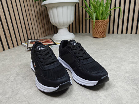 Günlük Fileli Nefes Alabilen Erkek Bağcıklı Kalın Taban Hafif Rahat Yürüyüş Koşu Spor Ayakkabı 8011