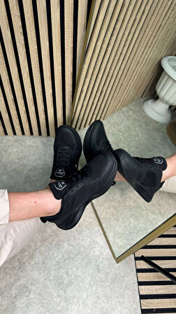 Günlük Fileli Nefes Alabilen Erkek Bağcıklı Kalın Taban Hafif Rahat Yürüyüş Koşu Spor Ayakkabı 8011