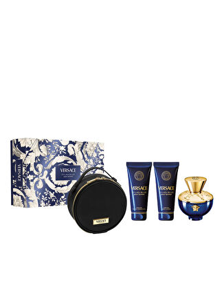 Versace Dylan Blue Pf Edp Xmas Set 25 (100Ml+Sg100 Ml +Bl100 Ml + Pouch)