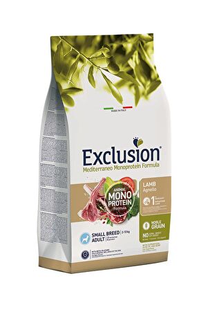 Exclusion Monoprotein Kuzulu ve Narlı Düşük Tahıllı Küçük Irk Yetişkin Köpek Maması 2 Kg