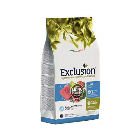 Exclusion Monoprotein Düşük Tahıllı Ton Balıklı Küçük Irk Small Breed Yetişkin Köpek Maması