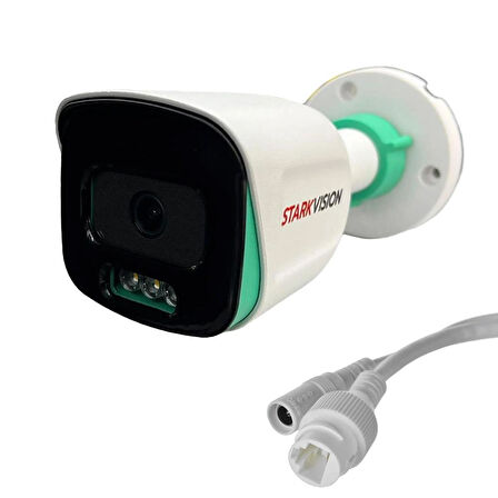 Starkvision ST-93 5MP 3ledli Metal Kasalı Gece Renkli Görüşlü SESLİ - PEO Bullet Güvenlik Kamerası