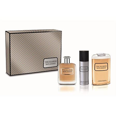 Trussardi Riflesso Deluxe EDT 100 ml +Shower Gel 100+Deo 100 ml Erkek Parfüm Set