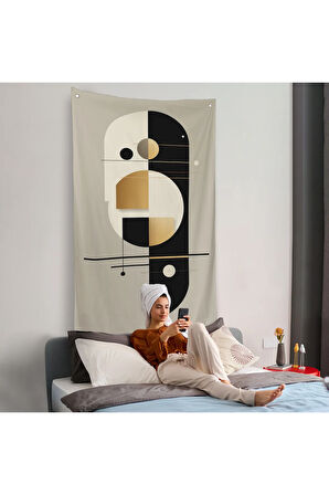 Dekoratif Soyut Duvar Örtüsü-8012