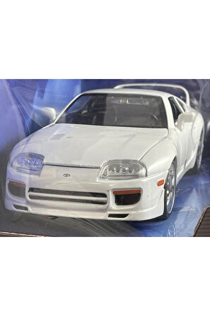 1:24 Hızlı Ve Öfkeli Fast and Furious Brian's Toyota Supra Beyaz Model Araba