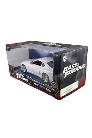 1:24 Hızlı Ve Öfkeli Fast and Furious Brian's Toyota Supra Beyaz Model Araba
