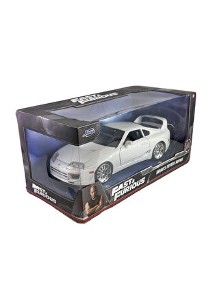 1:24 Hızlı Ve Öfkeli Fast and Furious Brian's Toyota Supra Beyaz Model Araba