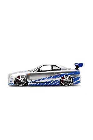 1:24 Fast Furious Model Araba - Brian'S Nissan Skyline Gt-R (Bnr34)