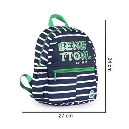 Benetton Anaokulu Çantası 2 Bölmeli+Beslenme Çantası+Kalemlik