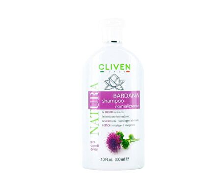 Cliven Natura Bardana Shampoo Doğal Yağlı Saçlar İçin Şampuan 300 ml