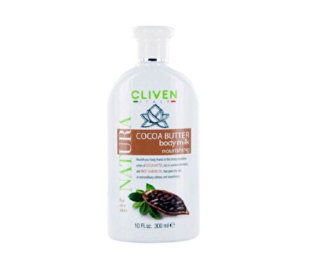 Cliven Natura Cocoa Butter Nourishing Body Milk Vücut Sütü 300 ml