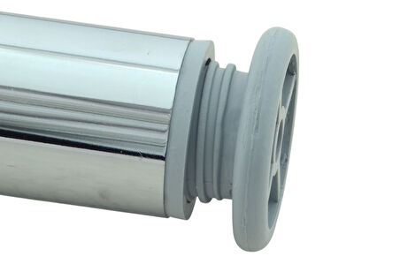 LUDIA Metal Ayarlanabilir 4 Adet Mobilya Ayağı Metal Tablalı 10cm