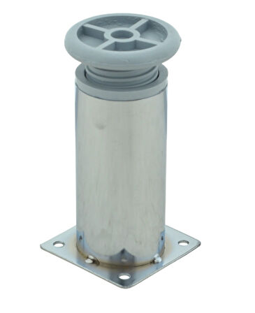 LUDIA Metal Ayarlanabilir 4 Adet Mobilya Ayağı Metal Tablalı 10cm