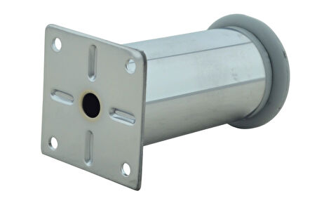 LUDIA Metal Ayarlanabilir 4 Adet Mobilya Ayağı Metal Tablalı 10cm