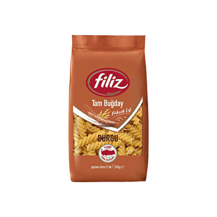Filiz Tam Buğdaylı ve Sebzeli Makarna 350 gr 10 lu Karma Paket