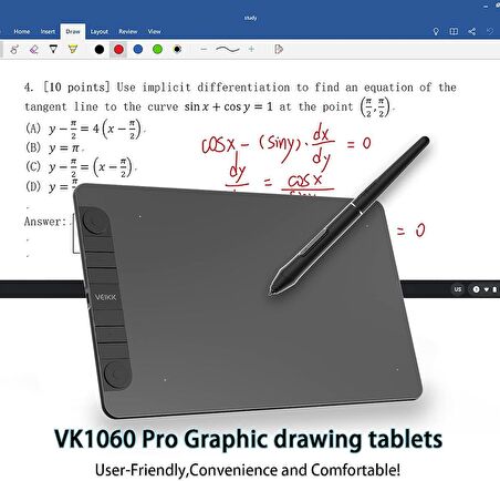 Veikk VK1060PRO V2 6 inç Grafik Tablet