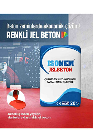 Isonem Jelbeton 20 kg Kırmızı