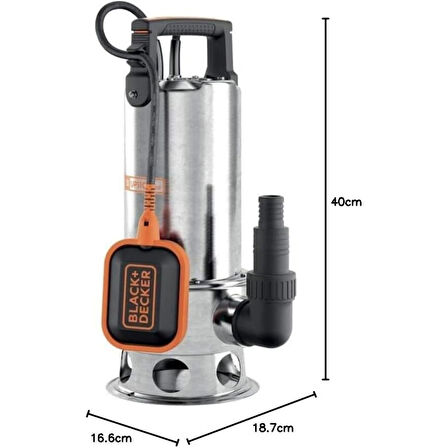 Black & Decker BXUP1100XDE Kirli Su Dalgıç Pompa 1100 W