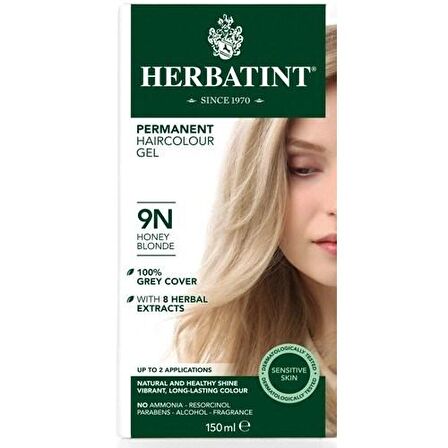 HERBATINT 9N Honey Blonde (Bal Sarı) 150 ml Bitkisel Saç Boyası