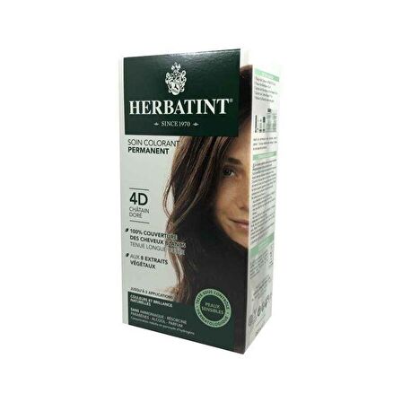 HERBATINT 4D Golden Chestnut (Altın Kahve) 150 ml Bitkisel Saç Boyası