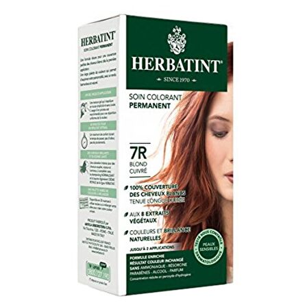 HERBATINT 7R Copper Blonde (Bakır Sarı) 150 ml Bitkisel Saç Boyası