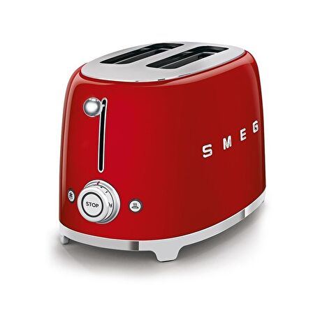 Smeg TSF01RDEU Retro Kırmızı 2X2 Slot Ekmek Kızartma Makinesi