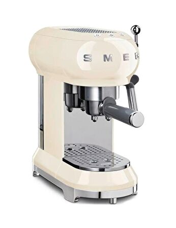 Smeg ECF01CREU Retro Krem Espresso Makinesi