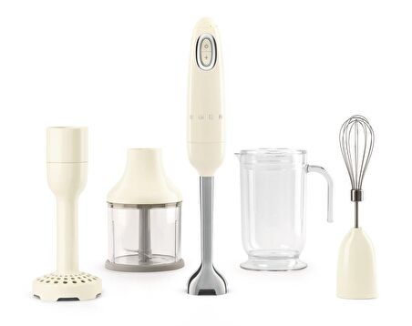 SMEG 50'S Style Retro Krem El Blender Seti