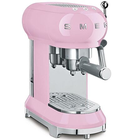 SMEG 50'S Style Retro Pembe Espresso Kahve Makinesi