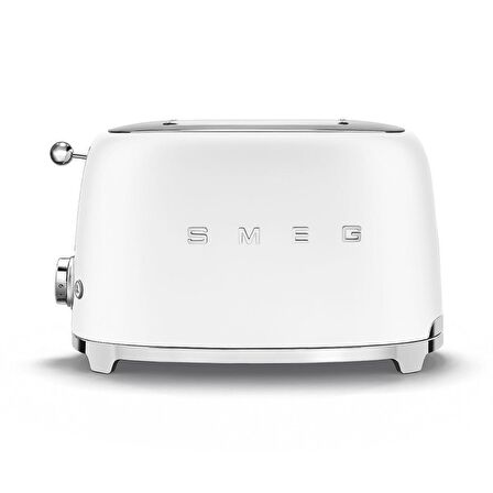 SMEG 50'S Style Retro Mat Beyaz Ekmek Kızartma Makinesi