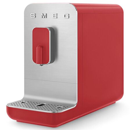 SMEG 50'S Style BCC02 Espresso Otomatik Kahve Makinesi Mat Kırmızı