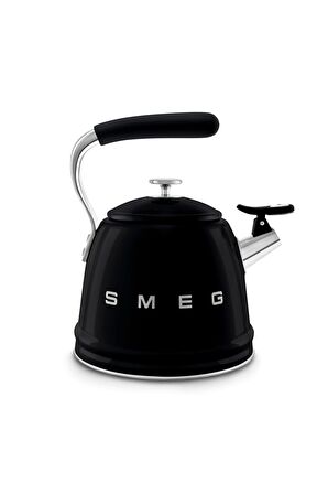 50's Style Siyah Set Üstü Düdüklü Kettle 2.3 lt