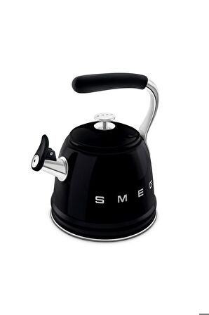 50's Style Siyah Set Üstü Düdüklü Kettle 2.3 lt