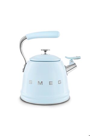 50's Style Set Üstü Düdüklü Kettle Pastel Mavi 2.3 lt