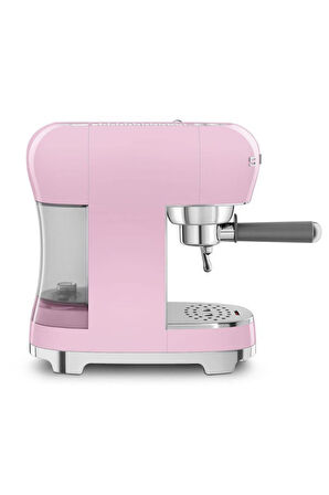 SMEG 50's Style ECF02 Manuel Espresso Kahve Makinesi Pembe