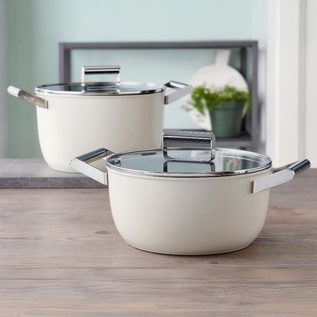 Smeg Cookware 50'S Style  Krem 24 cm Tencere