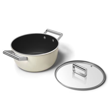 Smeg Cookware 50'S Style  Krem 24 cm Tencere