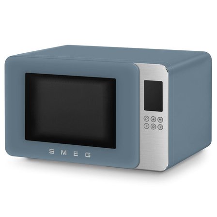 Smeg Retro Solo Izgaralı Mikrodalga Fırın Storm Blue